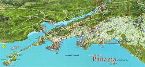 Panama City Map .